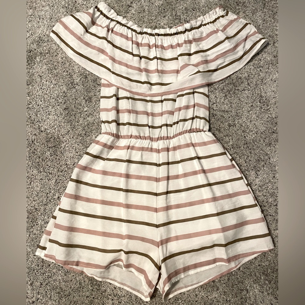 Striped Romper NWT